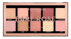 Paletă pentru Ochi Bare Rose 10 Nuanțe Profusion Cosmetics
