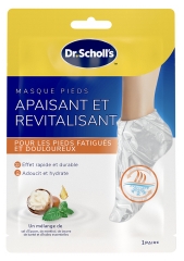 Scholl Mascarilla para Pies Calmante y Revitalizante 1 Par
