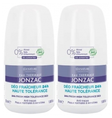 &Aacute;gua Termal Jonzac Desodorante Frescor 24H Alta Toler&acirc;ncia Bio Pack de 2 x 50 ml