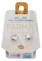 Farma Bijoux Boucles d'Oreilles Hypoallergéniques Stella Crystal 10 mm