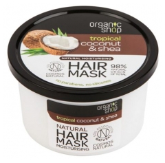 Organic Shop Hair Mask Natural Moisturizing Coconut and Shea 250 ml