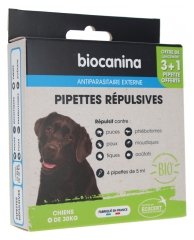 Biocanina Pipetas Repelentes C&atilde;es com Mais de 30 kg 4 Pipetas