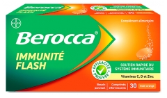 Berocca Imunitate Flash Aromă de Portocală 30 Comprimate Efervescente
