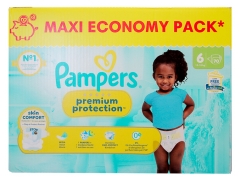 Pampers Premium Protection Skin Comfort Size 6 Maxi Pack 70 Nappies (13-18 kg)