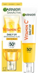 Garnier SkinActive Vitaminas C Kasdienis UV Apsaugos Skystis Nuo Dėmių Nematomas SPF50 + 40 ml