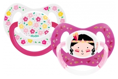 Dodie Dodie 2 Sucettes Physiologiques Silicone 18 Mois et +