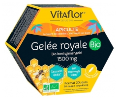 Vitaflor Gelée Royale 1500 mg Bio 20 Ampoules