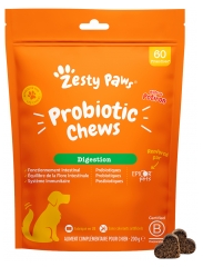 Zesty Paws Guloseimas para C&atilde;es Digest&atilde;o Ab&oacute;bora 200 g