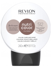 Revlon Professional Nutri Color Filters Soin Crème 3en1 Repigmentant Nutritif 240 ml - Coloration : 512 Châtain Cendré Perlé