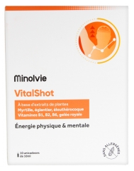 Minolvie VitalShot Fysisk & Mentalt Energi 10 Enkeltdoser