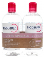 Bioderma Sensibio H2O TS Micelarna voda za odstranjevanje ličil, paket 2 x 500 ml