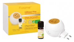 Florame Rozetes Difuzors + Klusā Vasara Bio 10 ml Pudelīte