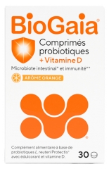 BioGaia Comprimés Probiotiques + Vitamine D 30 Comprimés à Croquer