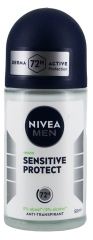 Nivea Men Sensitive Protect Déodorant Anti-Transpirant 72H Roll-On 50 ml