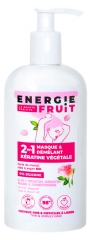 Energie Fruit 2en1 Masque Démêlant Kératine Végétale à l'Huile de Monoï, Rose et Argan 300 ml