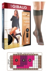 Gibaud ActivLine Chaussettes de Maintien 70 Deniers Gris Fumé