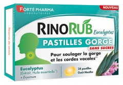 Forté Pharma RinoRub Sugar-Free Throat Lozenges 24 Lozenges