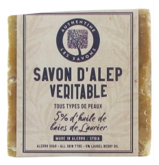 Authentine Autentico Sapone di Aleppo 5% Olio di Bacche di Alloro 190 g