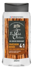 Gel de duș energizant 4&icirc;n1 Prospețime Lemnoasă Le Petit Olivier 250 ml