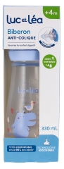 Luc et Léa Ergosense Biberon Anti-Colique 330 ml Débit Variable 4 Mois et +