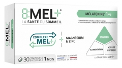 8Mel+ Melatonīns 1 mg 30 Divās Slāņos Tabletes