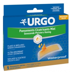 Urgo Honig-Wundauflagen 5 Sterile Wundauflagen
