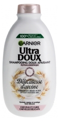 Garnier Ultra Doux Shampoing Doux Apaisant Cheveux et Cuirs Chevelus Délicats 400 ml