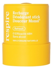 Respire Deodorant Stick Douceur Monoï Recharge Bio 50 g