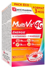 Forté Pharma MultiVit\'4G Energy 90 Comprimés Bicouches