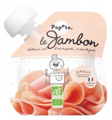Popote Gourd Le Jambon Purée From 4/6 Months Organic 60 g