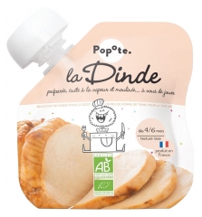 Popote Organic Turkey Puree Pouch From 4/6 Months 60 g