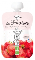 Popote Gourde Les Fraises Compote From 4/6 Months Organic 120 g