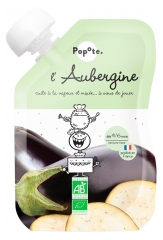 Popote Quetschbeutel Aubergine P&uuml;ree Ab 4/6 Monaten Bio 120 g