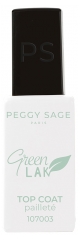 Peggy Sage Green Lak Top Coat LED Pailleté 10 ml