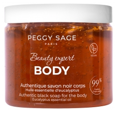 Peggy Sage Jab&oacute;n Corporal Negro Experto en Belleza 190 g