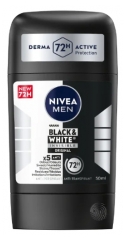 Nivea Men Black & White Invisible Deodorant Anti-Perspirant 72H 50 ml
