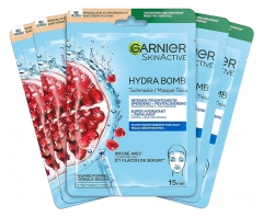 Garnier SkinActive Hydra Bomb Super Hydrating Plumping Fabric Mask Pack 5 x 28 ml