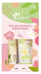 Fleurance Nature Coffret Duo Gel Douche &amp; Crème Mains Bio
