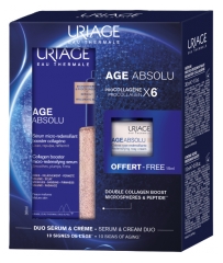 Uriage Age Absolu Sérum Micro-Redensifiant Booster Collagène 30 ml + Crème Rose Redensifiante 15 ml Offert