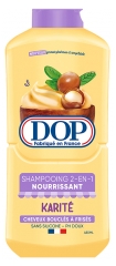 Dop 2in1 Barojo&scaron;s &scaron;ampūns ar &scaron;ī sviestu Cirtainiem līdz ļoti cirtainiem matiem 480 ml