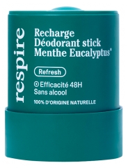 Respire Minttueukalyptus Luomu Deodoranttitikku T&auml;ytt&ouml;pakkaus 50 g