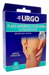 Urgo Hurtig Heling Kn&aelig; 6 Plastre