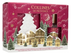 Collines de Provence Sapins à Parfumer Gift Set + Amande Litchi Home Fragrance 50 ml