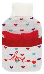 Plic Care Bouillotte avec Housse Coeurs 2 L + Chaussettes