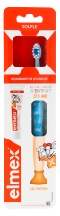 Elmex Miękka Szczoteczka do Zębów dla Początkujących 0-3 lat + Mini Pasta do Zębów Anti-Caries 0-6 lat 12 ml