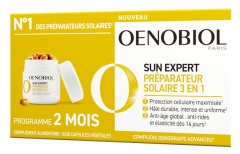 Oenobiol Sun Expert Preparateur Tan Enhancer 3en1 Lot de 2 x 30 Capsules Végétales