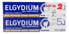 Elgydium 5in1 Multi-Action Tooth Gel 2 x 75 ml Pack