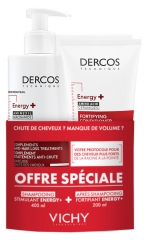 Vichy Dercos Energy+ Shampoing Stimulant 400 ml + Après-Shampoing Fortifiant 200 ml