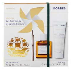 Korres Tualetes Ūdens White Tea 50 ml + Balzams Ķermenim White Tea 125 ml