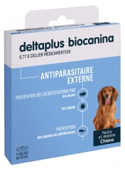 Biocanina Deltaplus Zunanji antiparazitski ovratnik za male in srednje pse